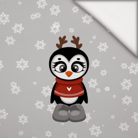 WINTER ANIMALS wz.7 -  PANEL (60cm x 50cm) light brushed knitwear