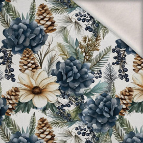 WINTER FLOWERS WZ.10 - brushed knitwear with elastane ITY