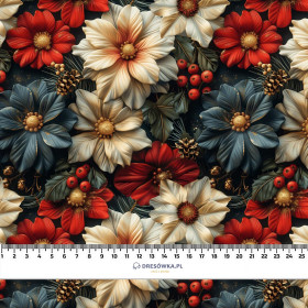 WINTER FLOWERS WZ.11- Upholstery velour 