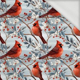 WINTER FLOWERS WZ.15 - looped knit fabric