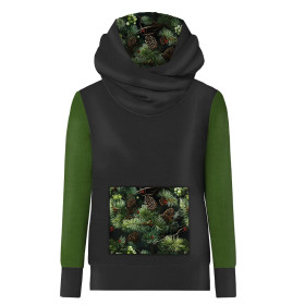 HYDROPHOBIC HOODIE UNISEX - WINTER FOREST WZ. 1 - sewing set