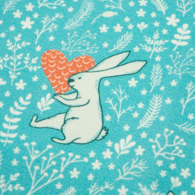RABBITS IN LOVE - looped knit PE240