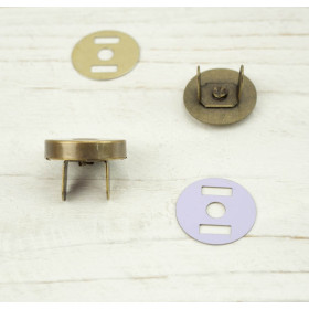 Magnetic Snap Closures 18 mm - vintage brass