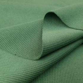 Ribbed knit fabric - DARK GREEN (d-068)