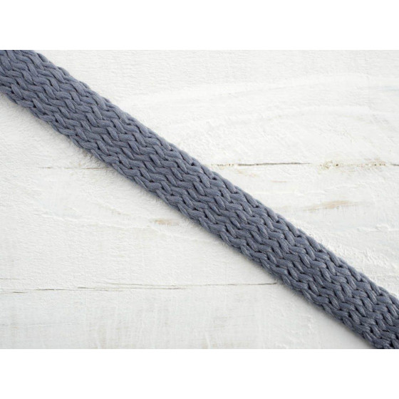 Flat String, width 8 mm - grey