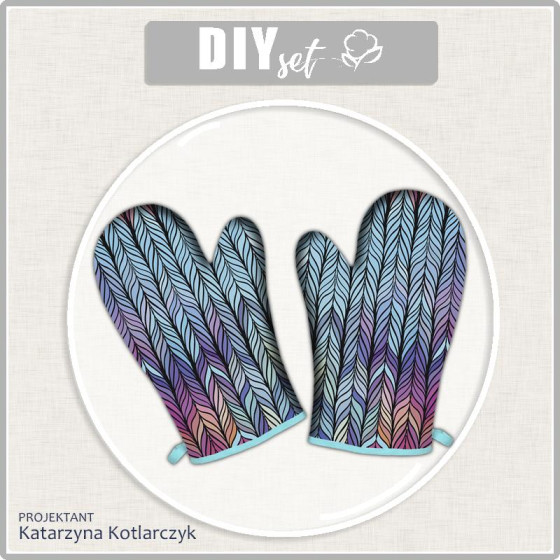 KITCHEN GLOVES- BRAID / rainbow 