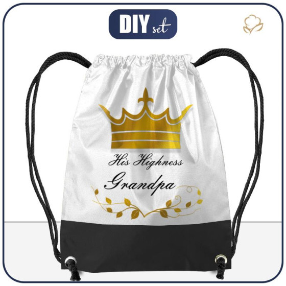 GYM BAG - HIS HIGHNESS GRANDPA / crown