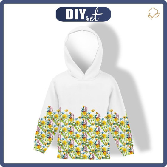 KID'S HOODIE (ALEX) - LADYBIRDS IN THE MEADOW (IN THE MEADOW) - sewing set