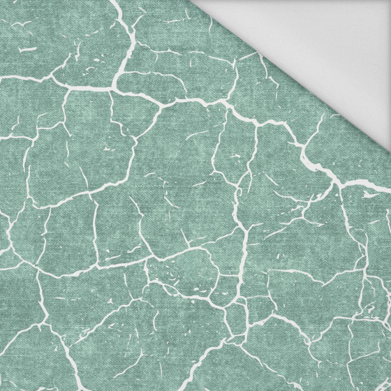 SCORCHED EARTH (white) / ACID WASH (modern mint) - Waterproof woven fabric