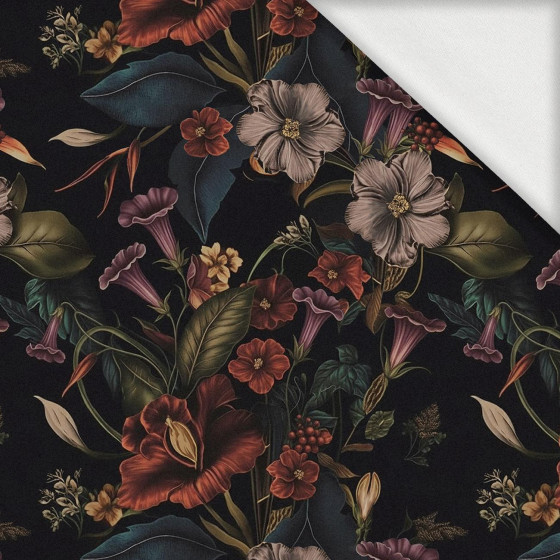 FLOWERS wz.62 - looped knit fabric with elastane ITY