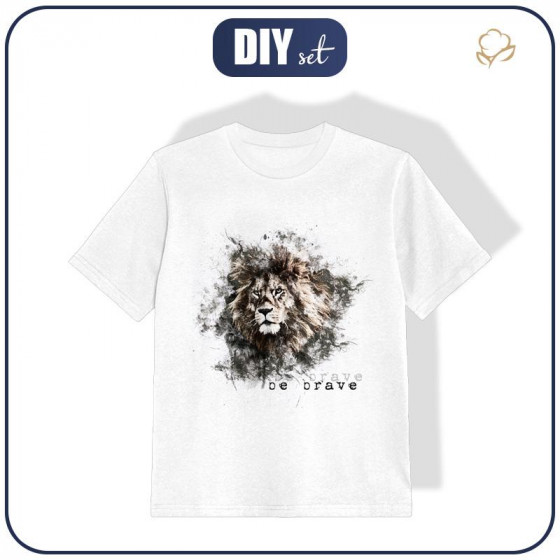 KID’S T-SHIRT- BE BRAVE (BE YOURSELF) -  single jersey