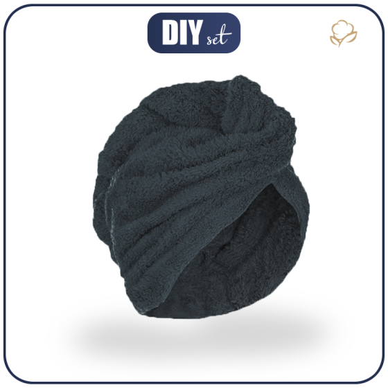 HAIR TURBAN - DARK GRAY