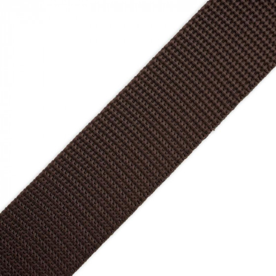 Webbing tape 30mm - dark brown