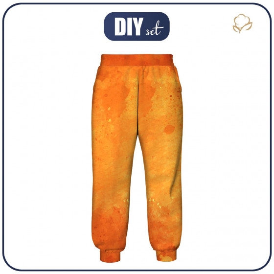 KID'S JOGGERS (ROBIN) - ORANGE - sewing set