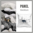 CUSHION PANEL - EUROPEAN BISON (ADVENTURE) / white ice