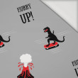 DINOSAURS - Viscose jersey WE210