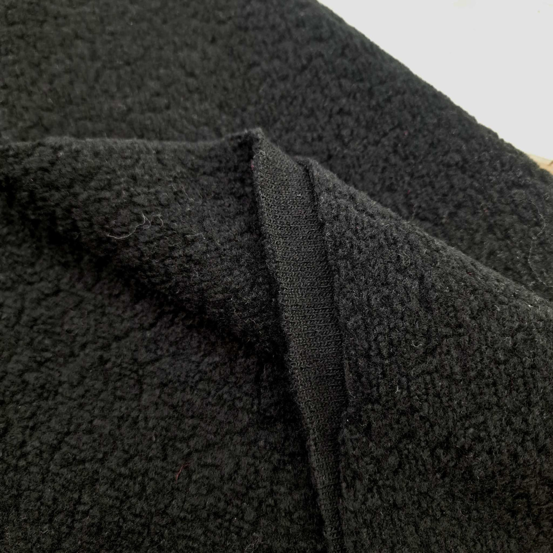  SCHWARZ - Strickstoff - Wolle BERGEN