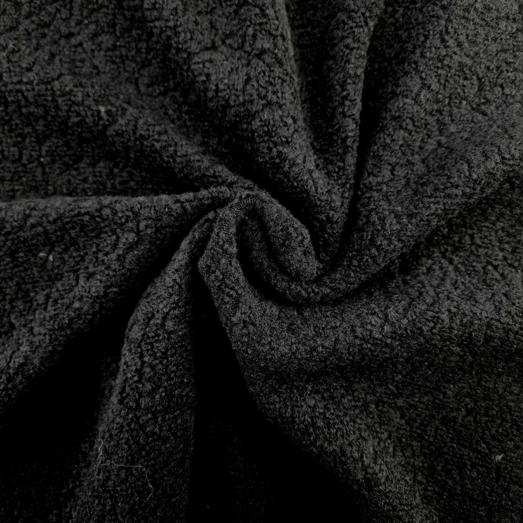  SCHWARZ - Strickstoff - Wolle BERGEN