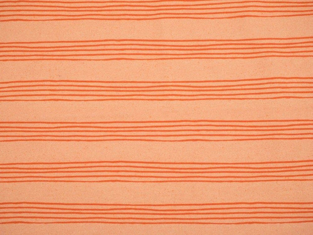 NOTENLINIEN (Vogelgesang) / hell pfirsich - Viskose-Jersey WE210