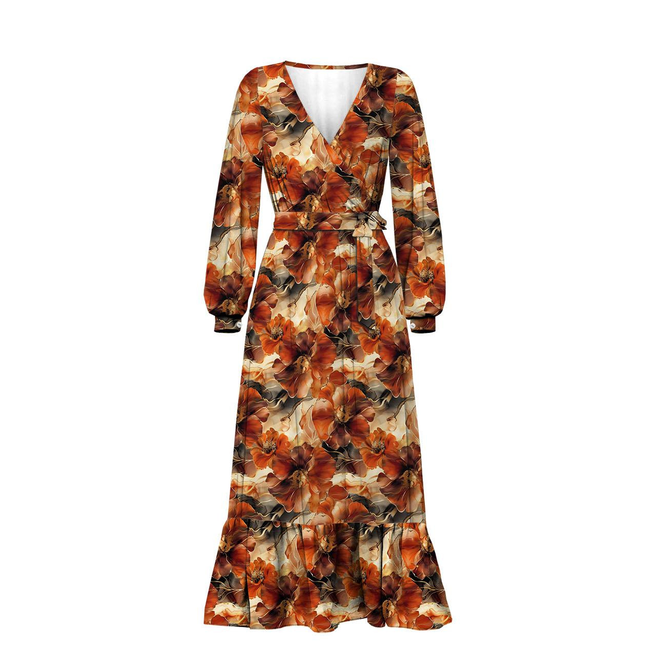 AUTUMN FLOWERS WZ.13- Slub Weave