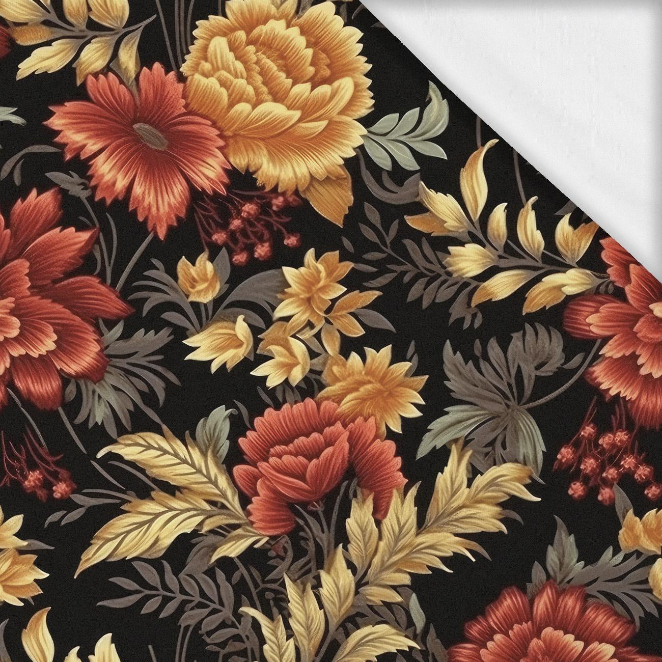 AUTUMN FLOWERS MS. 8- Single Jersey mit Elastan ITY