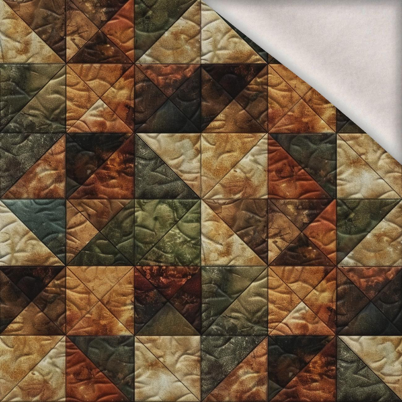 Batik Quilt wz.6 - Wintersweat angeraut mit Elastan ITY