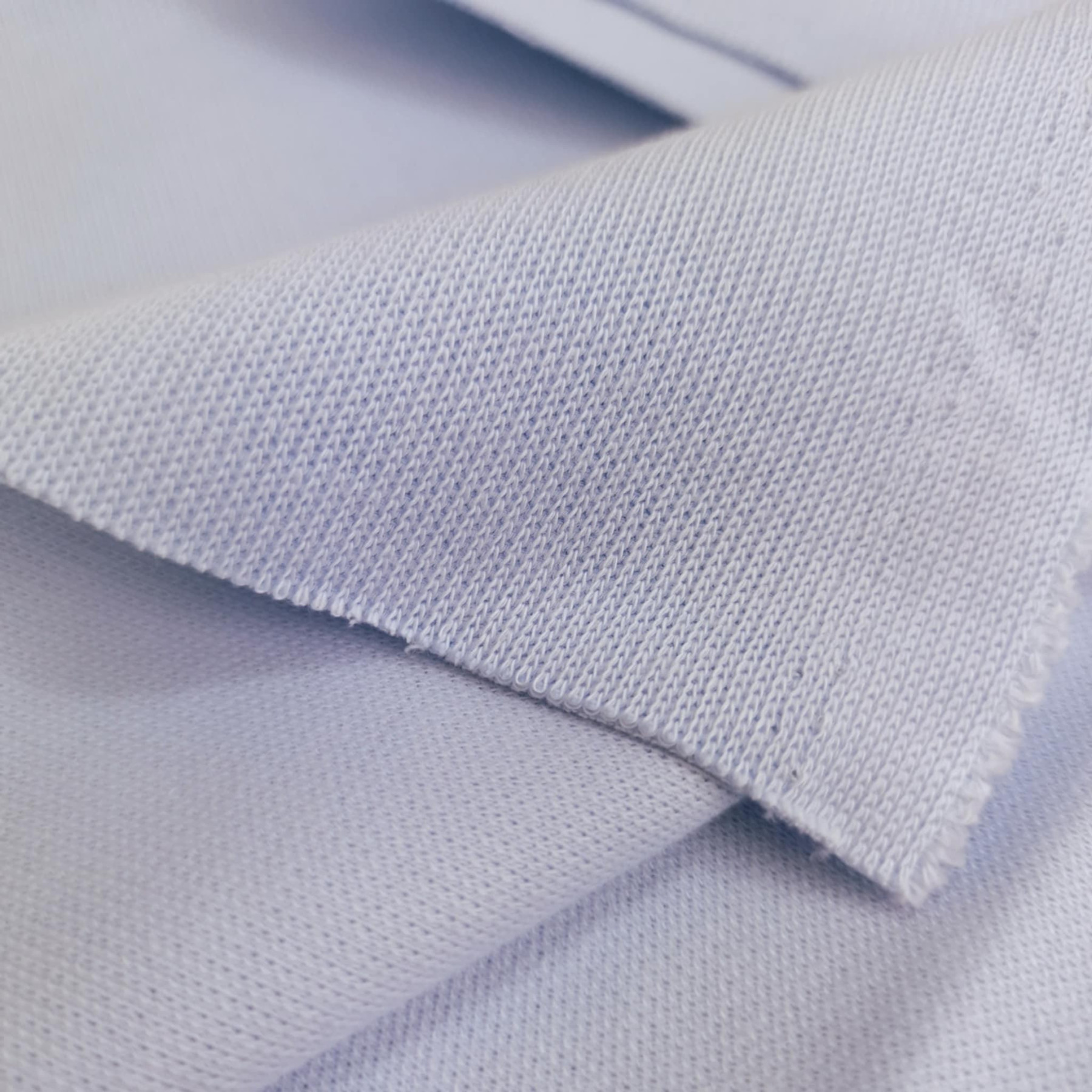 Baumwoll-Strick-Sweat "Margot" - HELLBLAU (D-63)