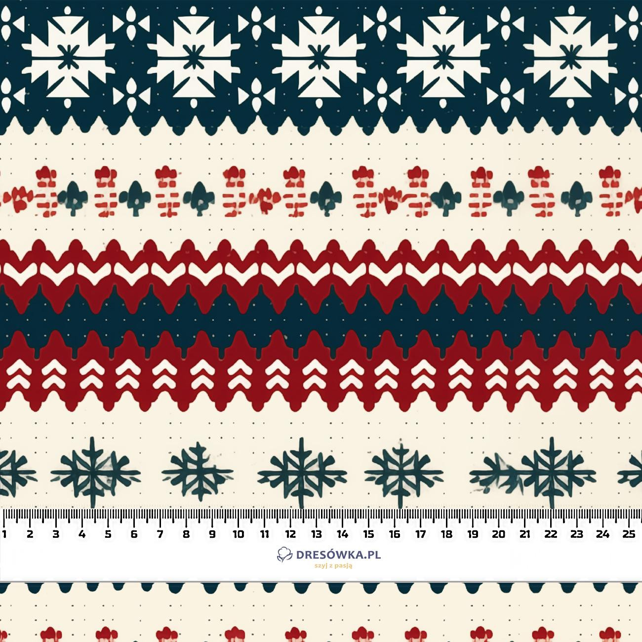 CHRISTMAS SWEATER wz.1 - leichte Maschenware angeraut