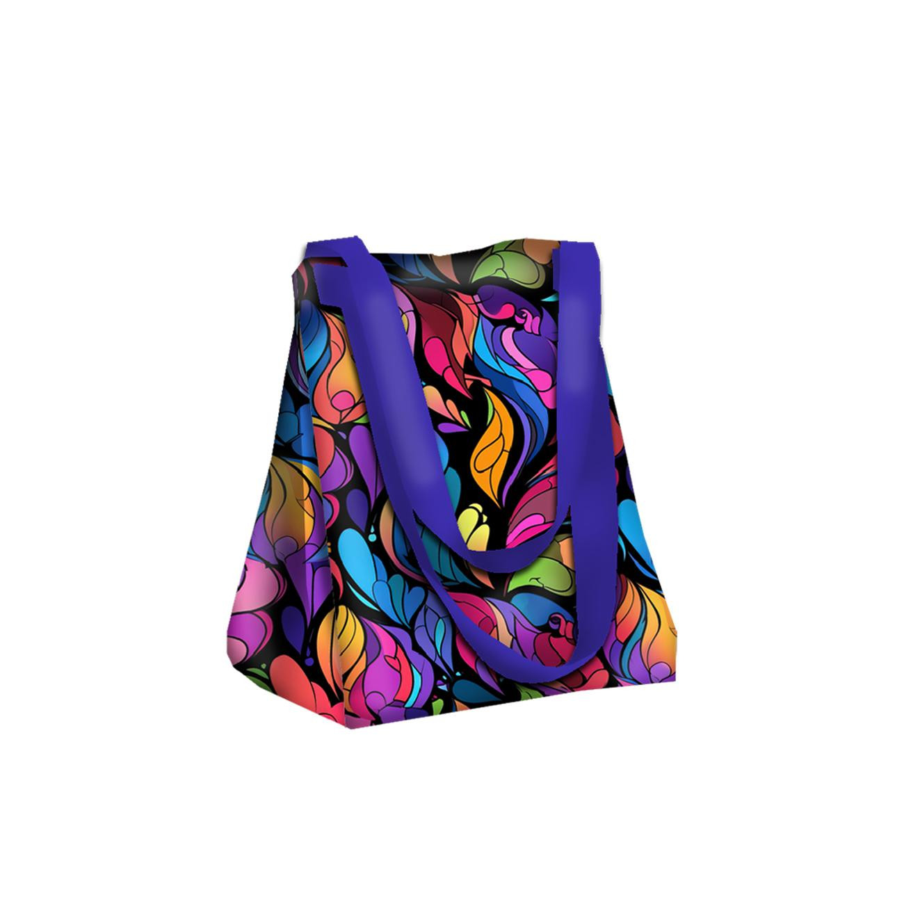 XL Tasche mit Utensilientasche 2 in 1 - COLORFUL ABSTRACT - Nähset