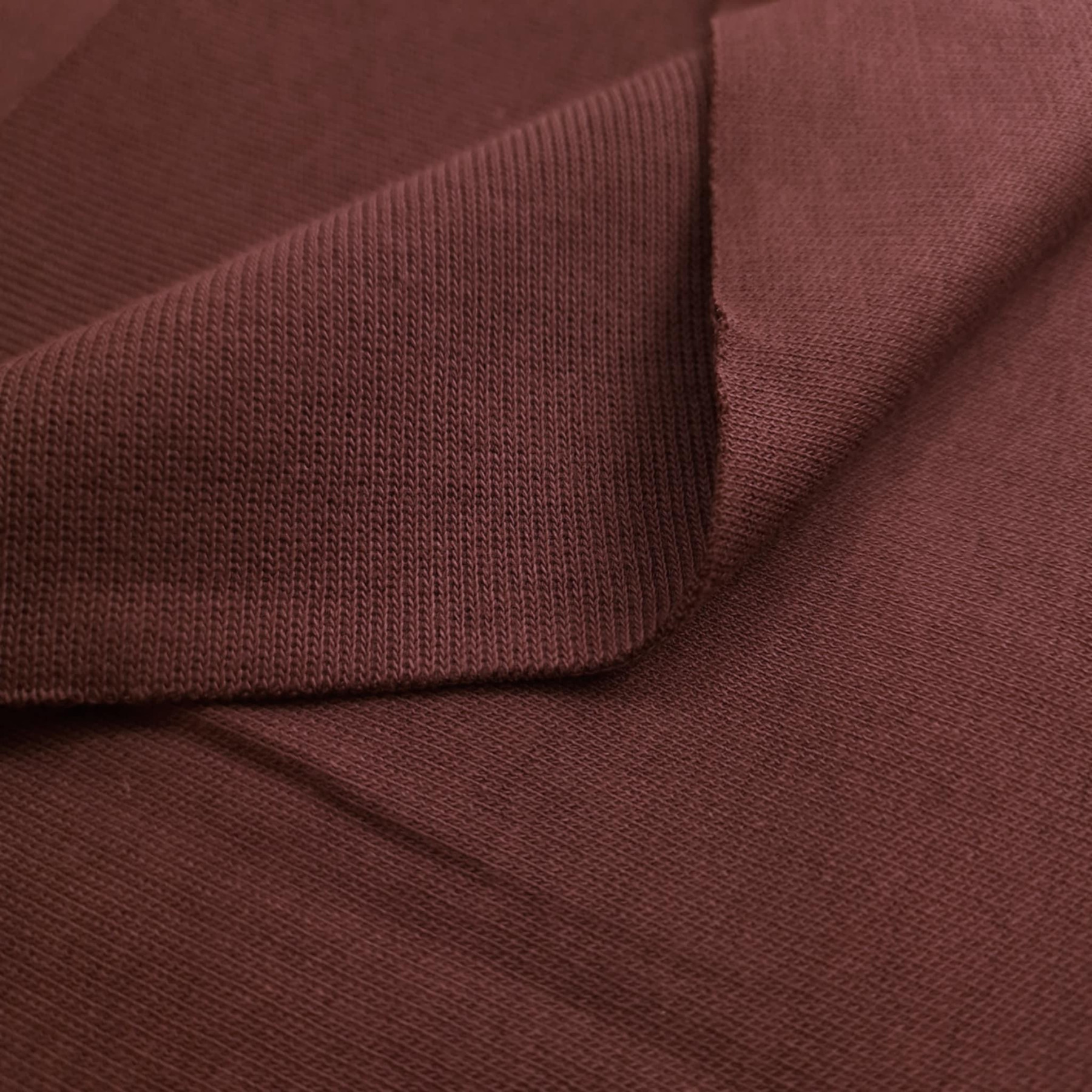 Baumwoll-Strick-Sweat "Margot" - SCHOKOLADENBRAUN (D-245)