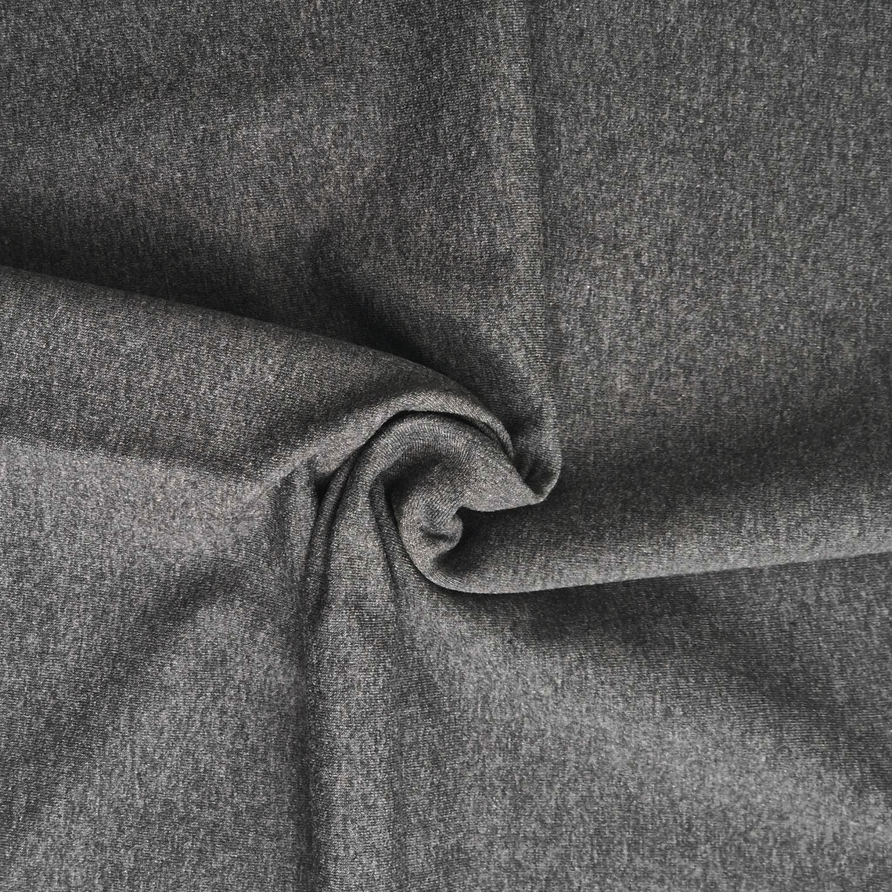 D-08 MELANGE GRAPHIT - Sommersweat nicht angeraut