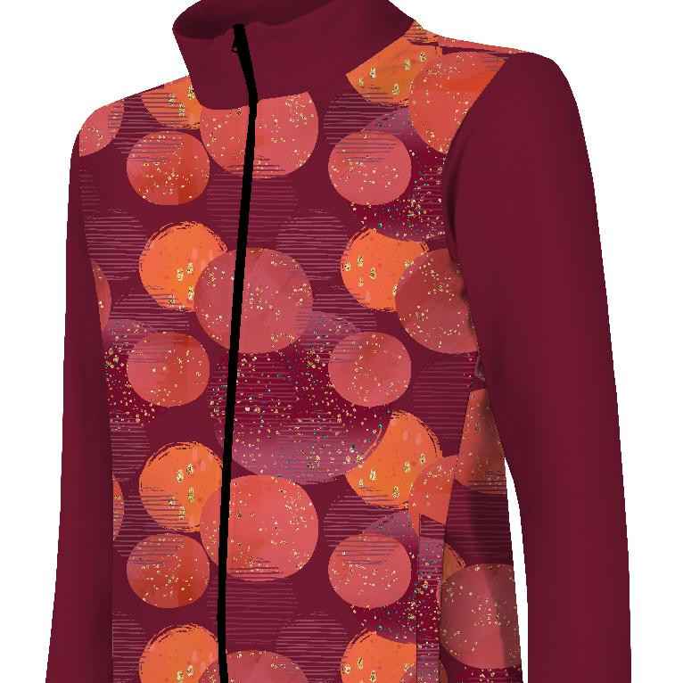 “MAX” KINDER TRAININGSJACKE - GLITTER LATERNE (GLITTER HERBST) - Maschenware mit kurzem Flor