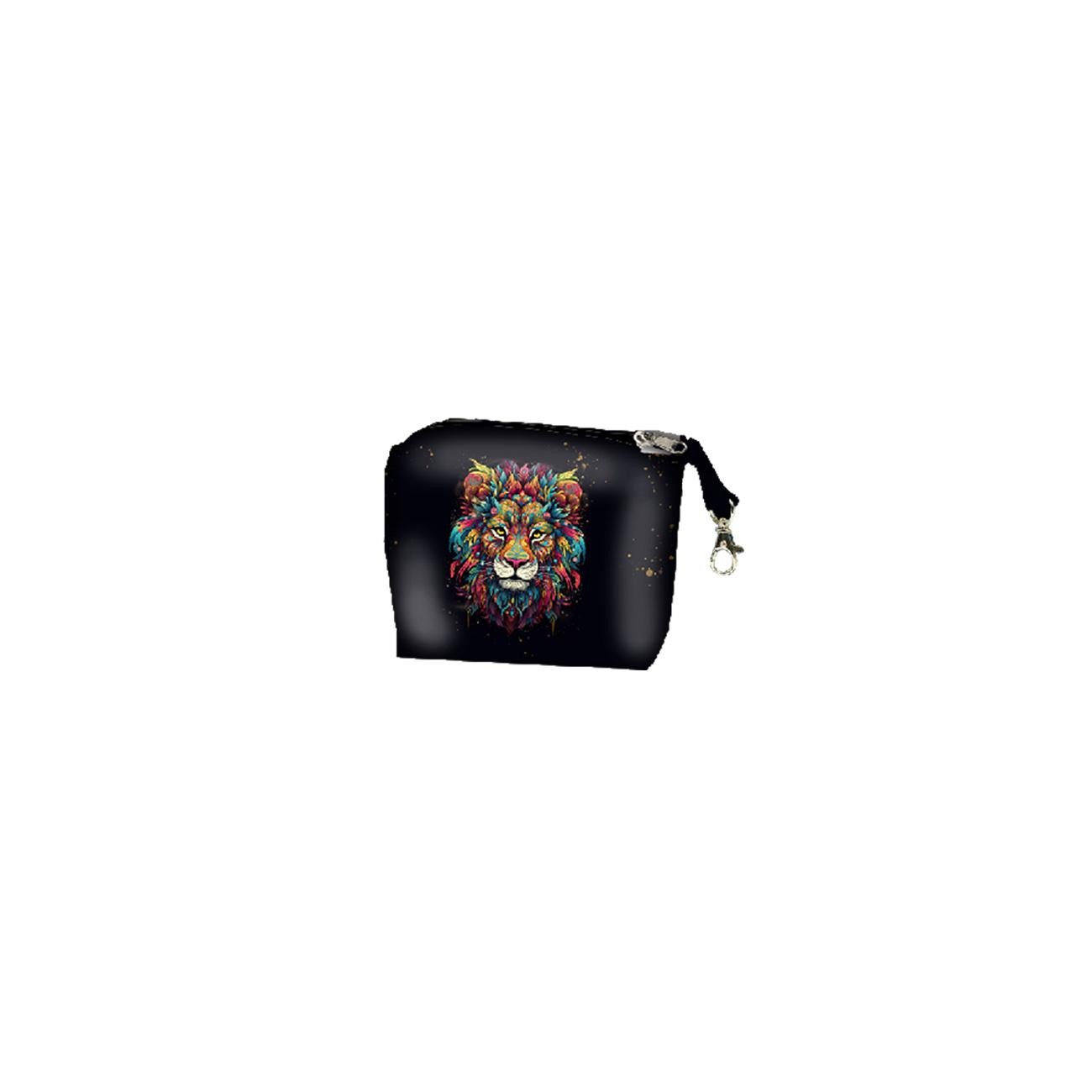 XL Tasche mit Utensilientasche 2 in 1 - COLORFUL LION - Nähset