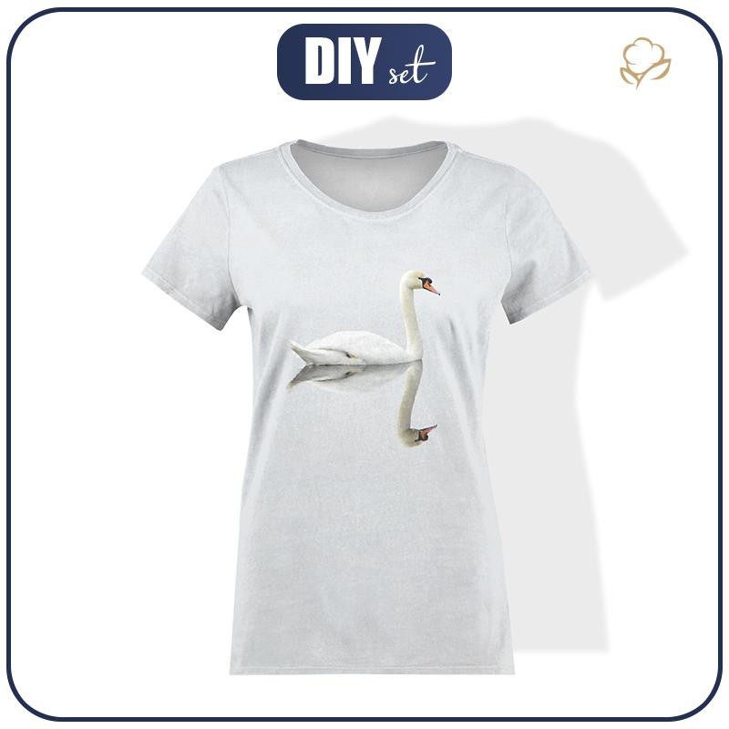 DAMEN T-SHIRT - SCHWAN - Single Jersey