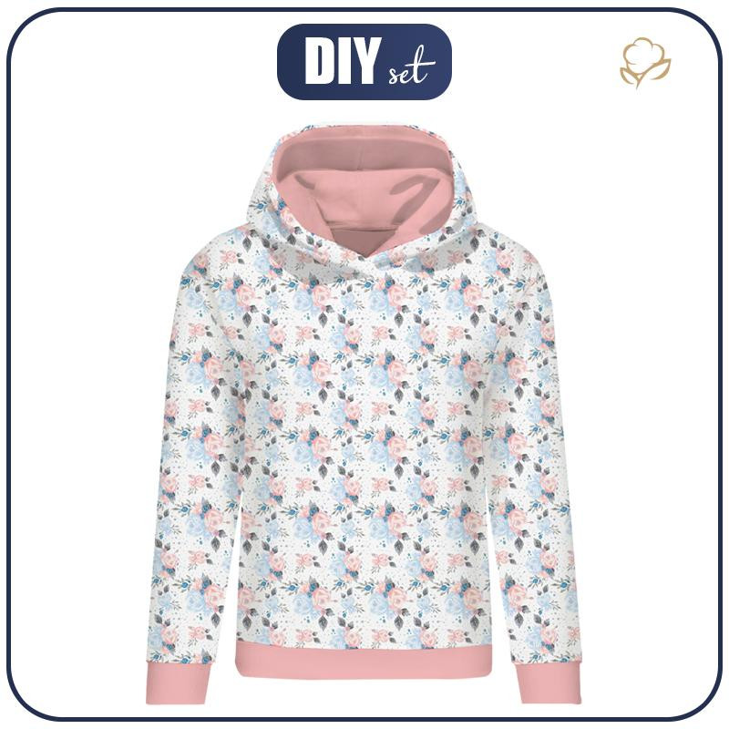 CLASSIC DAMEN HOODIE (POLA) - EISBLUMEN (VERZAUBERTER WINTER) - Sommersweat 