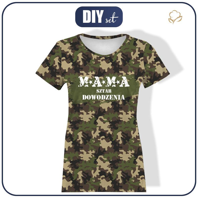 DAMEN T-SHIRT - MAMA / CAMOUFLAGE - Single Jersey 