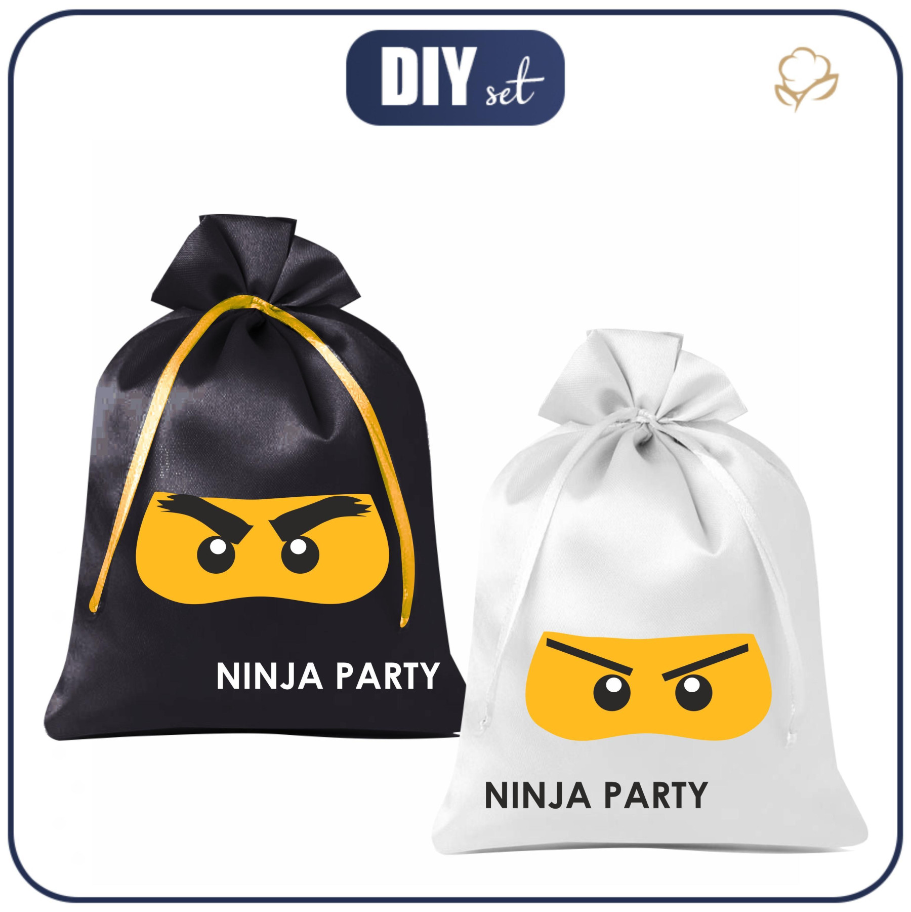 Geschenkbeutel - NINJA m. 1 - Nähset 
