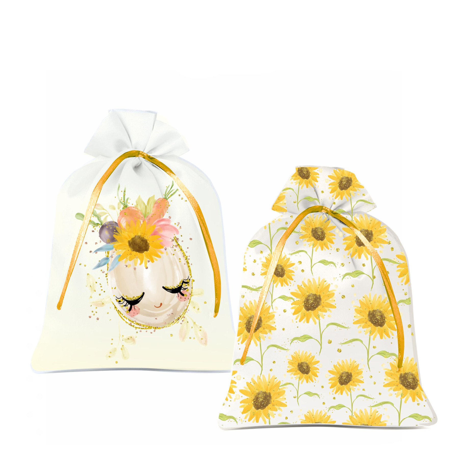 Geschenkbeutel - SCHLAFENDE OSTEREIER (SÜßE HÄSCHEN) - Nähset 