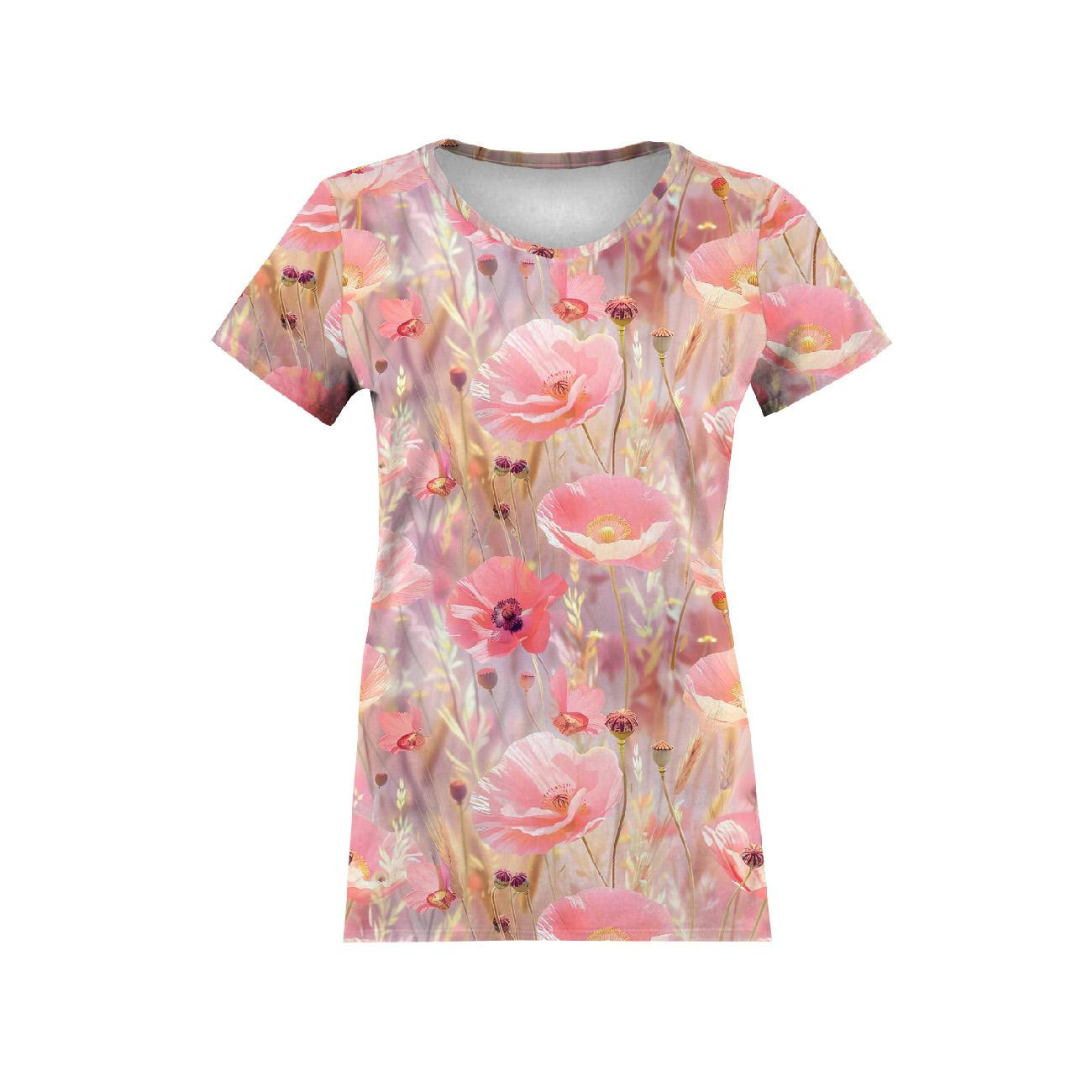 DAMEN T-SHIRT - MOHNBLUMEN Ms. 3 - Nähset