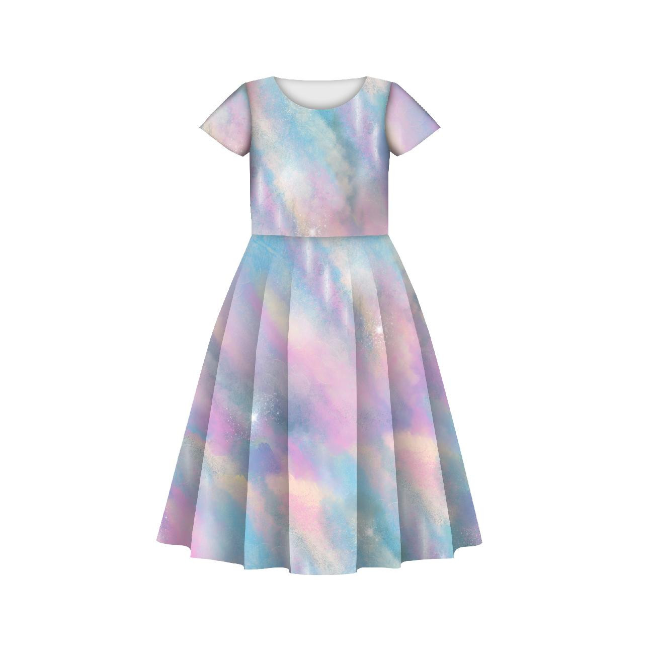 KINDER KLEID "MIA" - REGENBOGEN-OZEAN Ms. 3 - Nähset