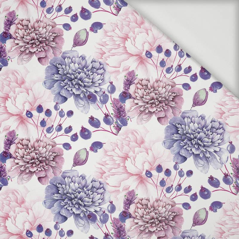 VIOLETTE PFINGSTROSEN (AUF DER WIESE) - Viskose Jersey