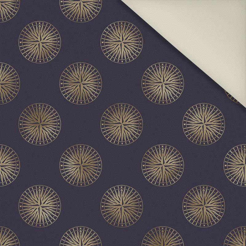 GOLDENE COMPASSE (GOLDENER OZEAN) / schwarz- Polster- Velours