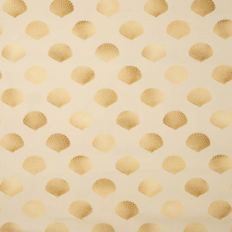 GOLDENE MUSCHELN (GOLDENER OZEAN) / beige - bio single jerset mit Elastan Sommersweat