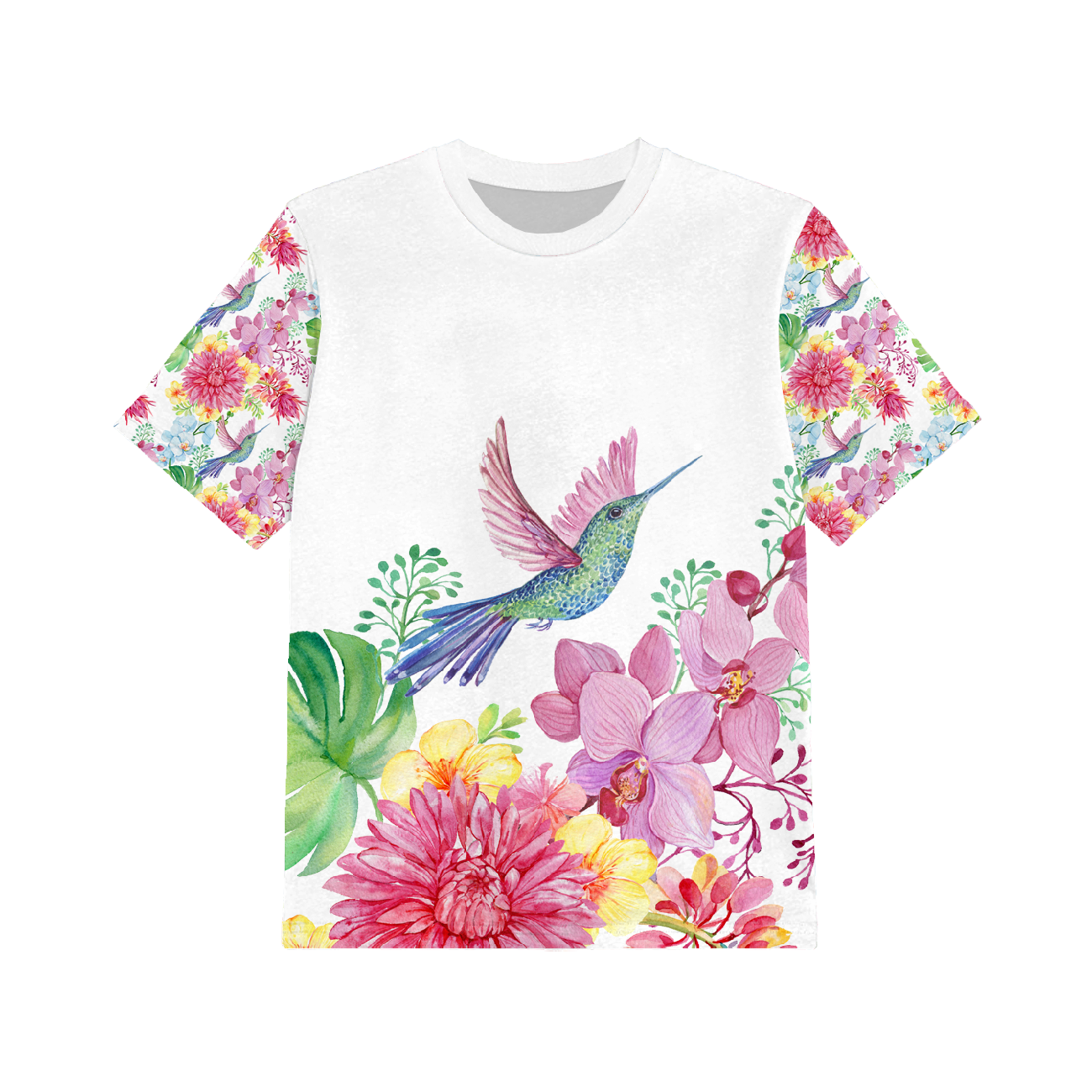 2-PACK - KINDER T-SHIRT - ANANAS DRINK UND KOLIBRI - Nähset