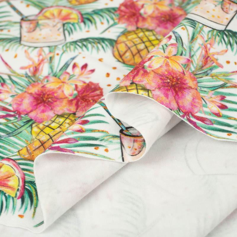 ANANAS DRINK - bio single jerset mit Elastan Sommersweat