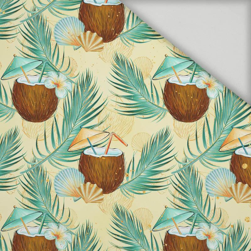 KOKOSNÜSSE UND PALMEN - schnelltrocknende Webware