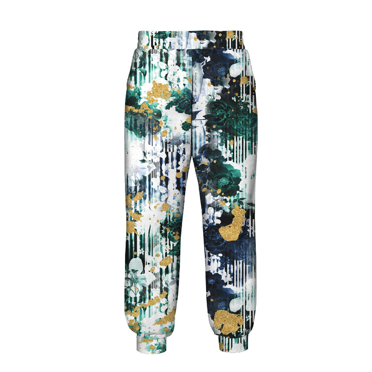 DAMEN JOGGINGHOSE (NOEMI) - FLORAL STRIPES M. 2 - Nähset