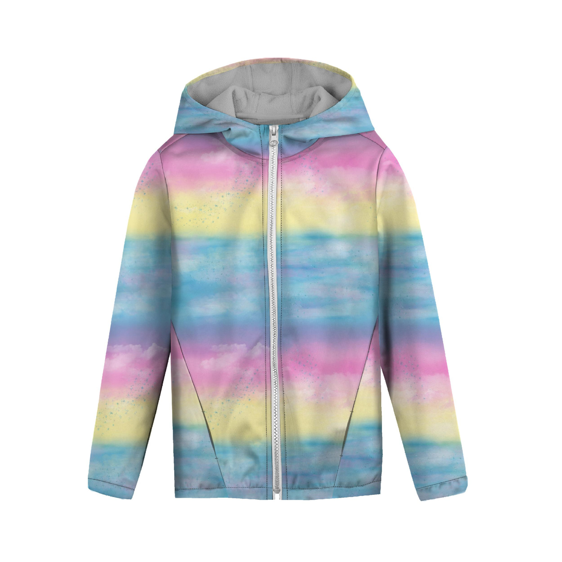 KINDERJACKE TEDDY (ZOE) - REGENBOGEN-OZEAN Ms. 1 - Nähset