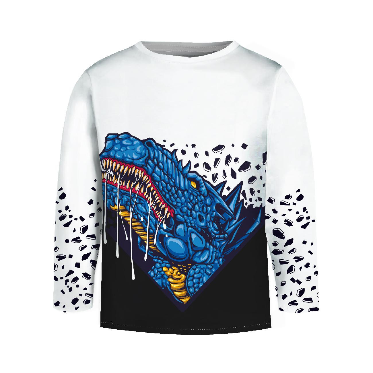 Longsleeve - BLUE DRAGON - Nähset