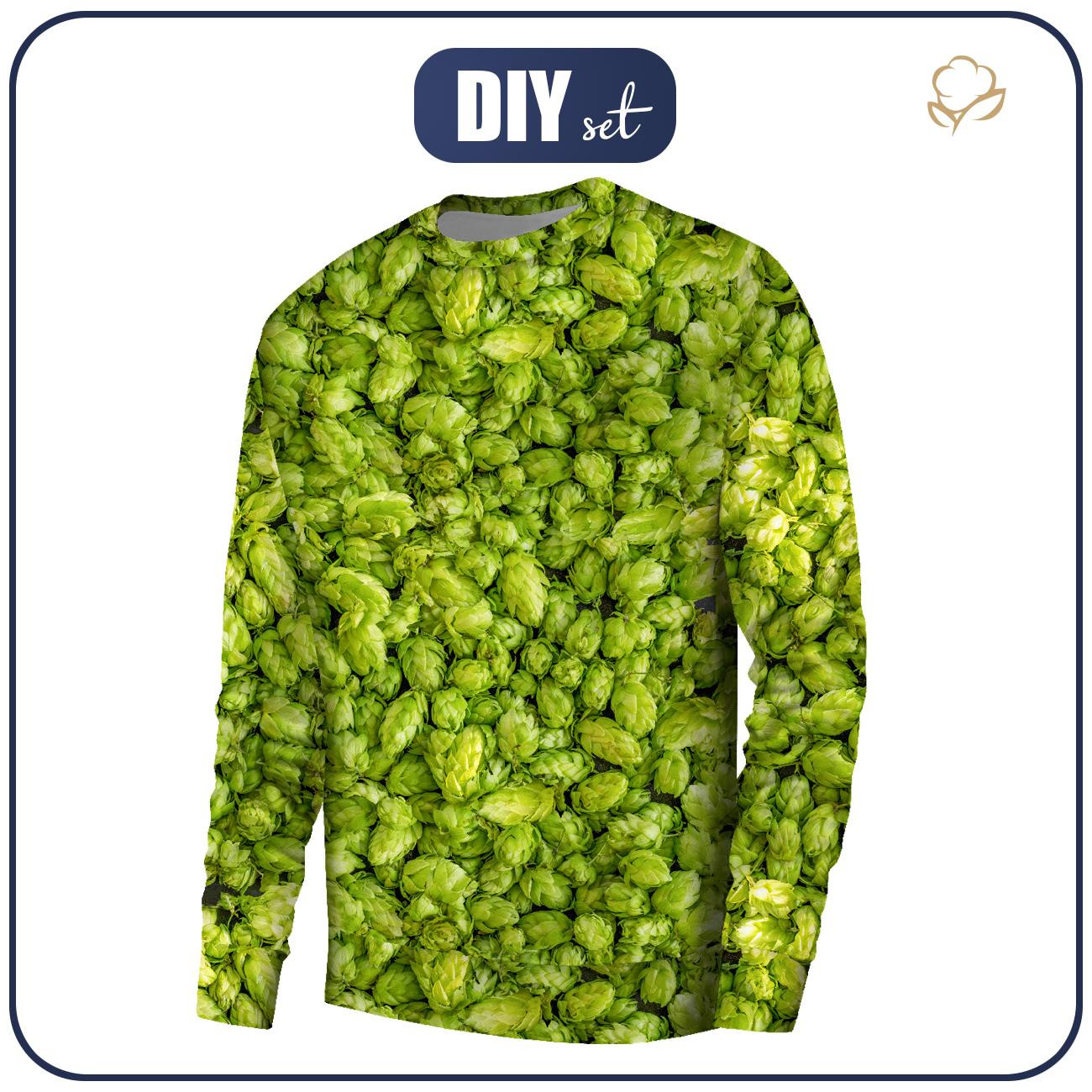 BASIC HERREN SWEATSHIRT (OREGON) - HOPFEN MST. 2 - Nähset